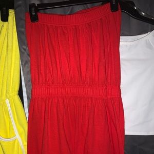 Strapless summer dress